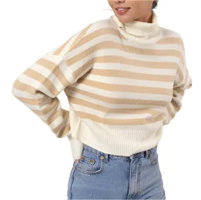 Striped Turtleneck Sweater