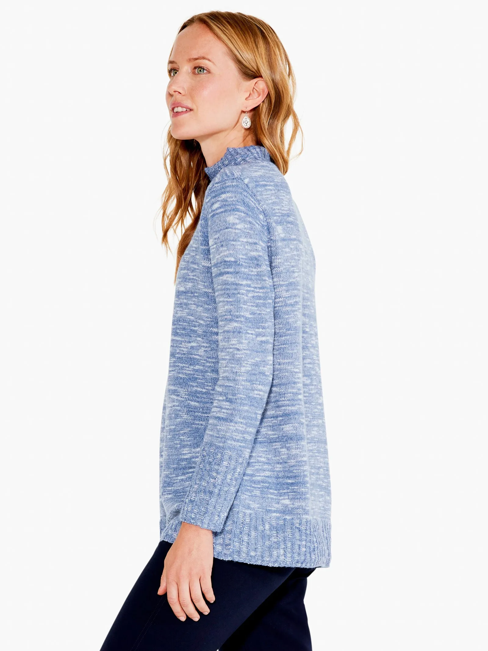 Sun Turn Sweater in Blue Mix