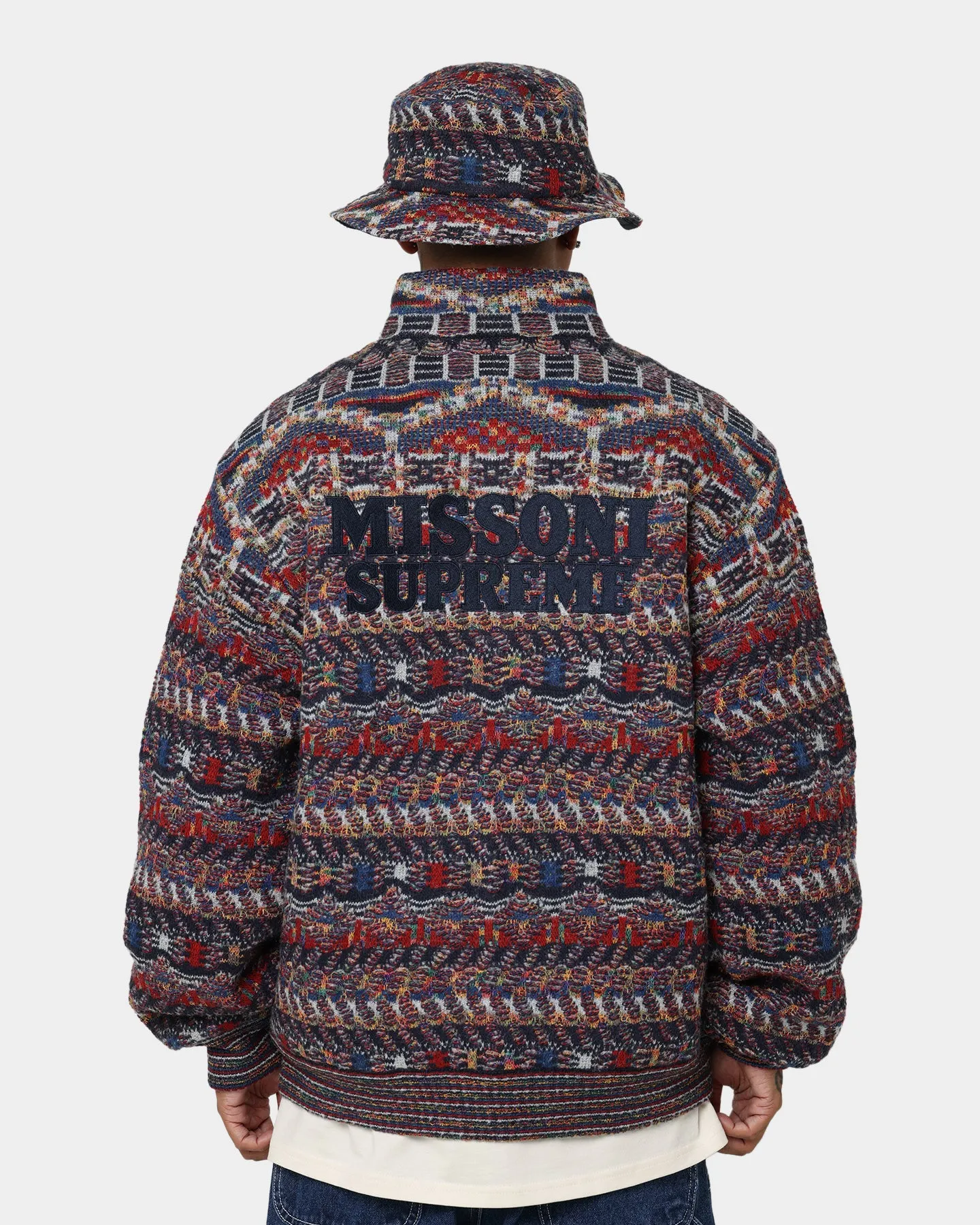 Supreme X Missoni Reversible Knit Jacket Navy