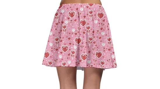 Sweet Feelings pink skater skirt [made to order]