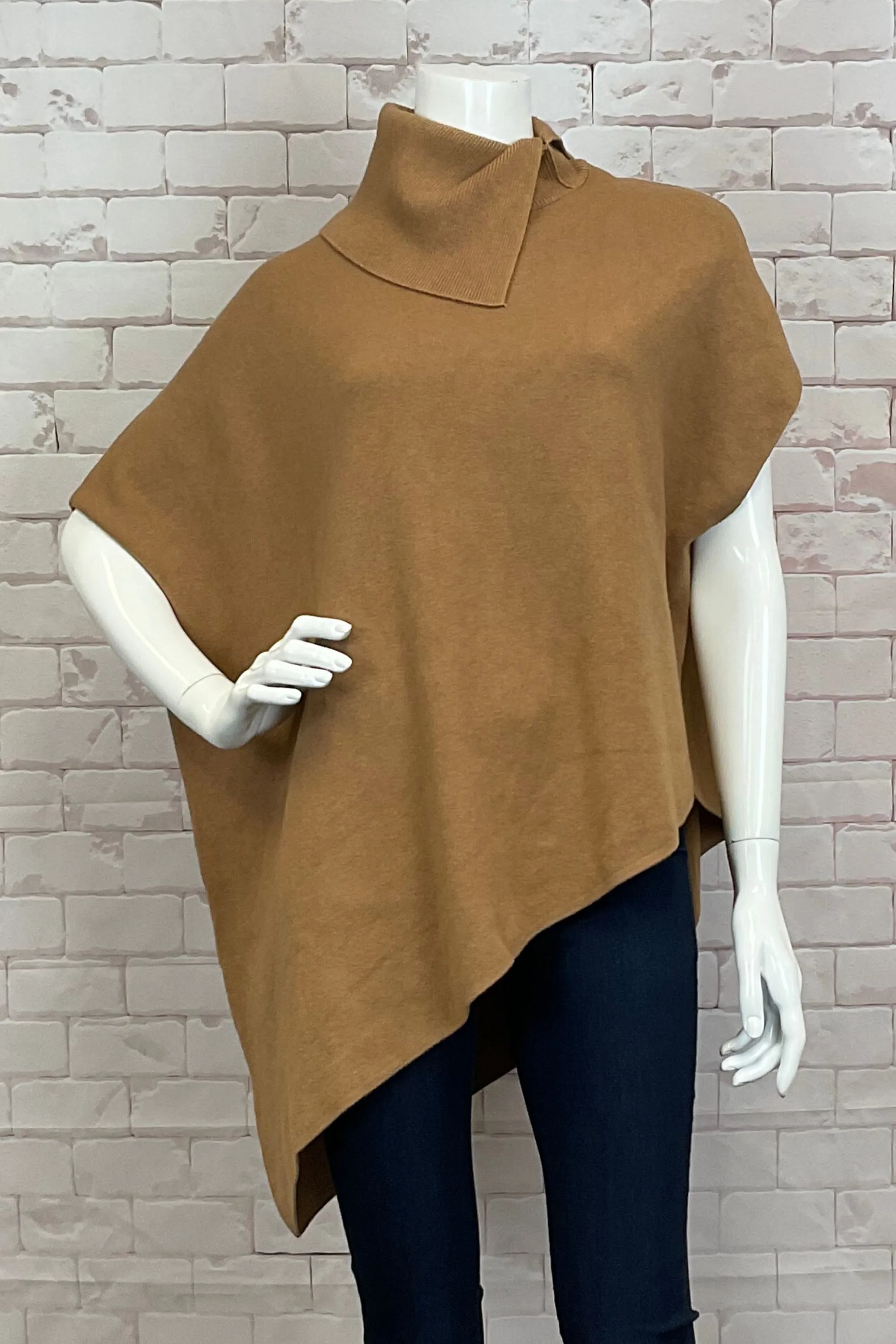 T-NECK PONCHO TOP