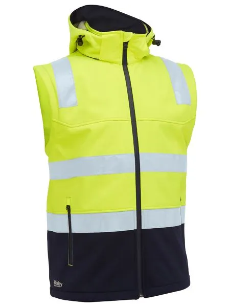 Taped Two Tone Hi Vis 3 in 1 Soft Shell Jacket - BJ6078T