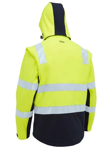 Taped Two Tone Hi Vis 3 in 1 Soft Shell Jacket - BJ6078T