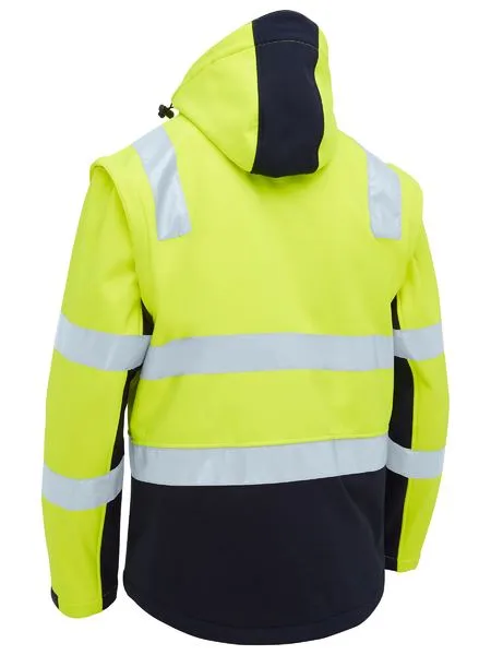 Taped Two Tone Hi Vis 3 in 1 Soft Shell Jacket - BJ6078T