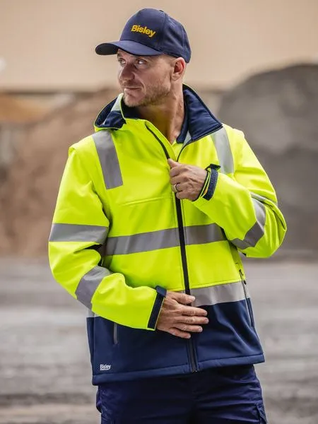 Taped Two Tone Hi Vis 3 in 1 Soft Shell Jacket - BJ6078T