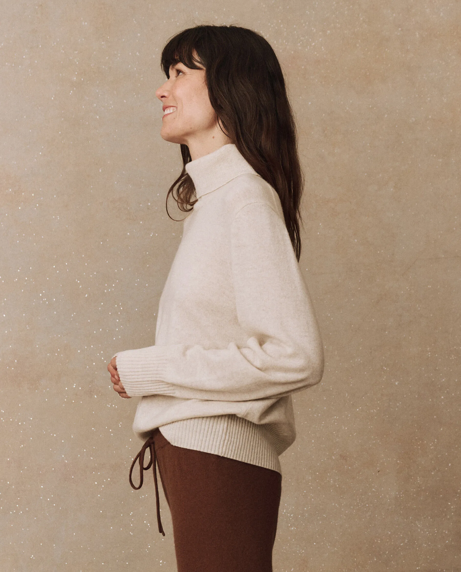 The Cashmere Turtleneck Sweater. -- Ivory