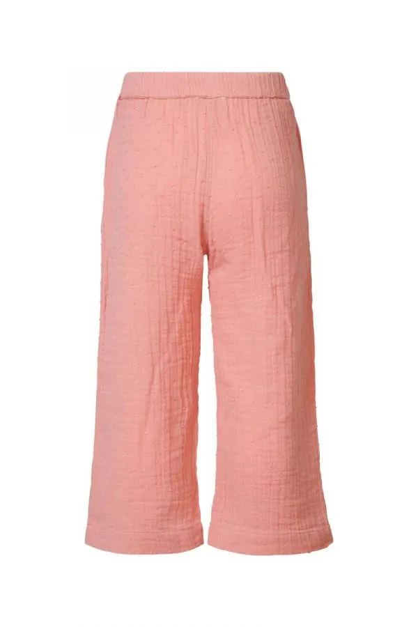 The Evadale Wide Leg Trousers - Rose - KIDS