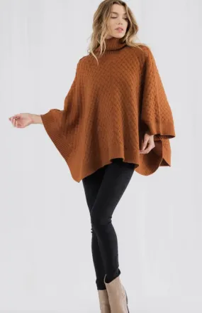 The Vintage Shop Basket Weave Poncho