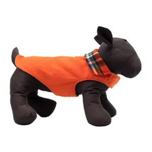 The Worthy Dog Fargo Fleece Reversible Jacket Orange/Navy