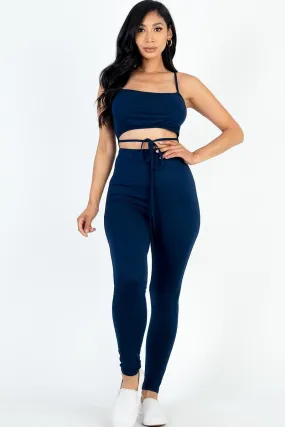 Tie Up Cut Out Jumpsuit