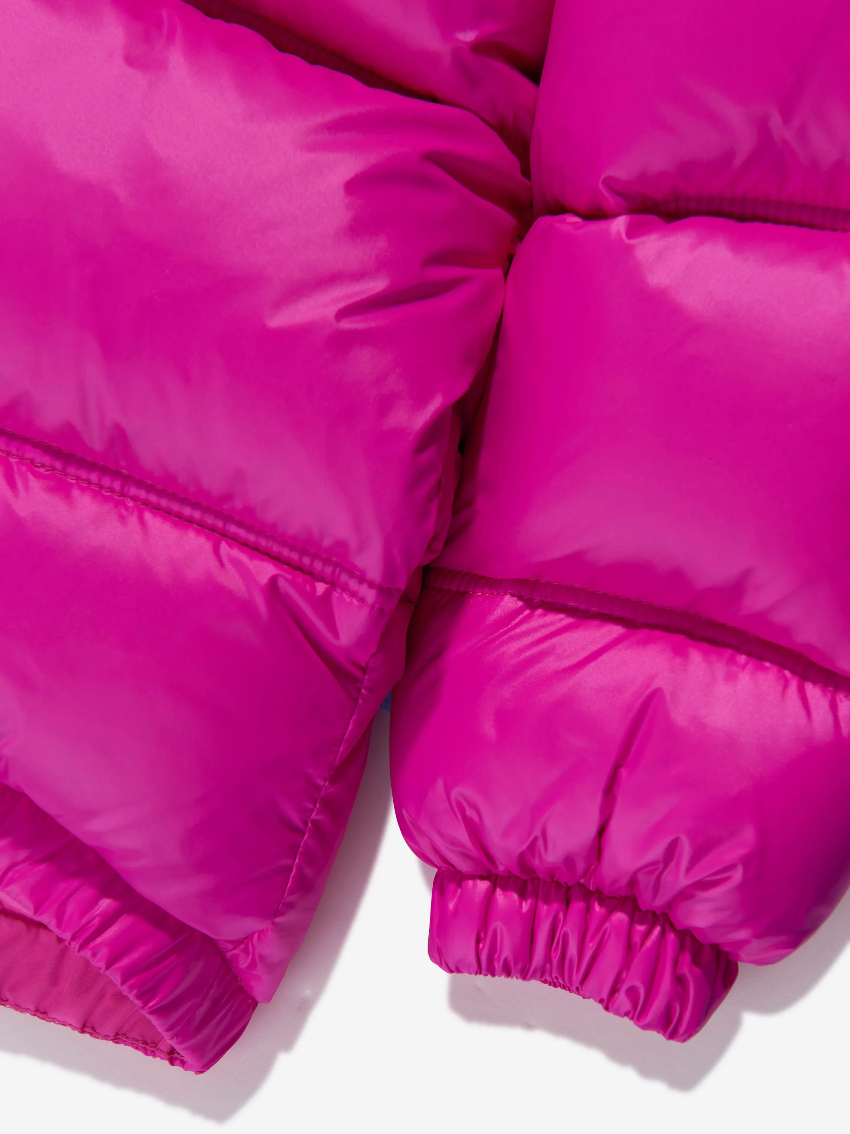 Versace Girls Down Padded Puffer Jacket in Pink