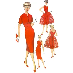 Vintage 1950s Pattern – 'Audrey' Dress, Jacket & Over skirt. - Bust 36" (91.4cm)