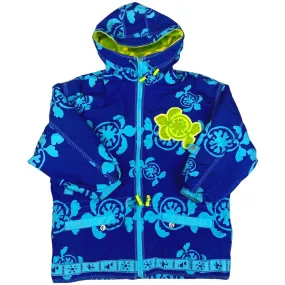 Vintage 90s Blue All Over Turtle Print Fleece Lined Phenix Ski Jacket XL