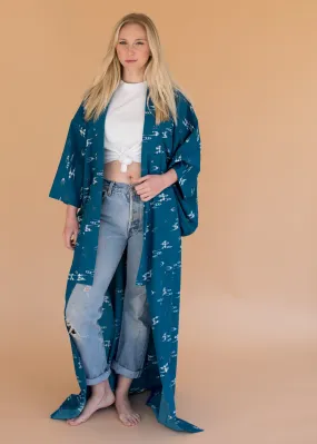 Vintage Indigo Kimono