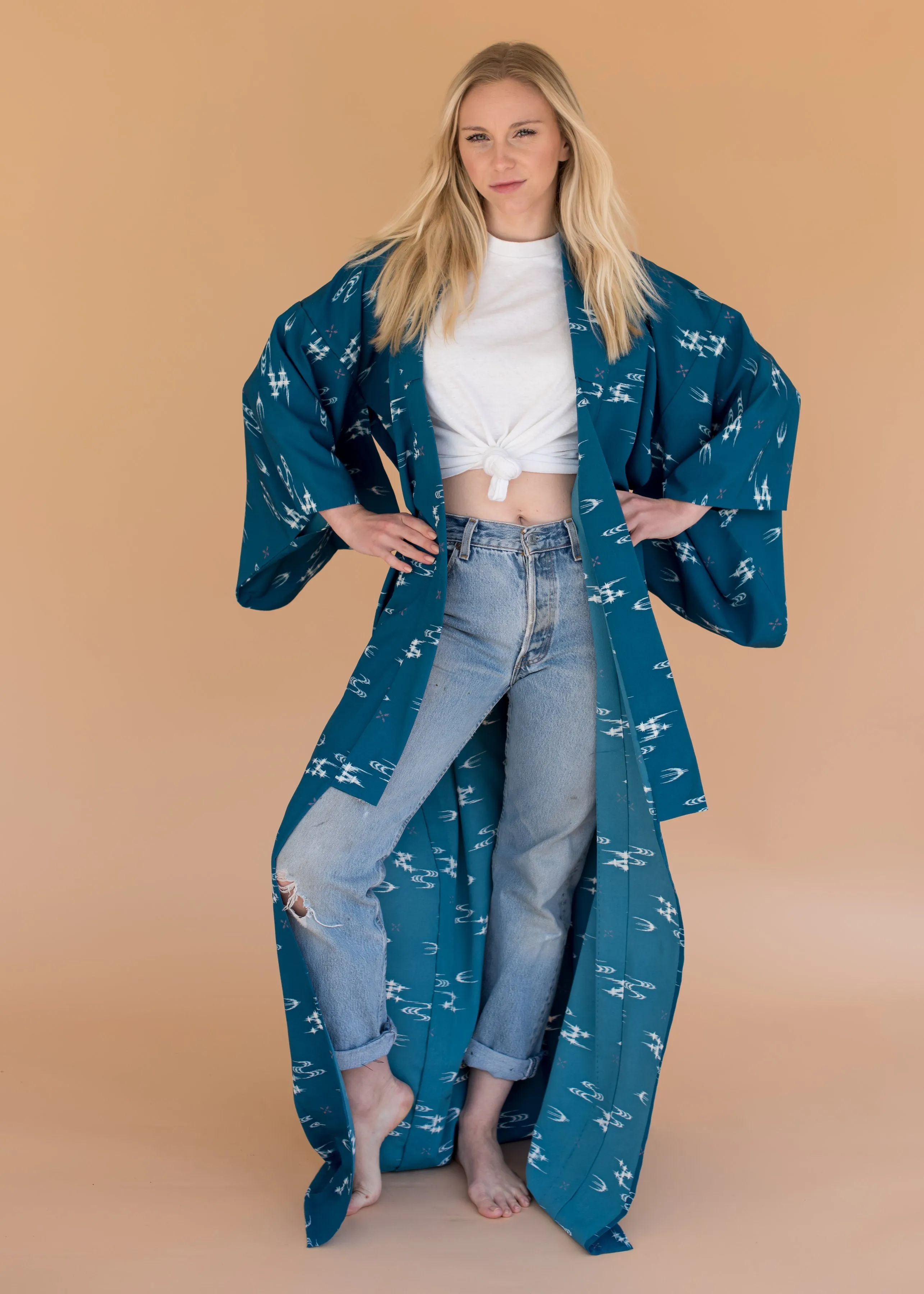 Vintage Indigo Kimono