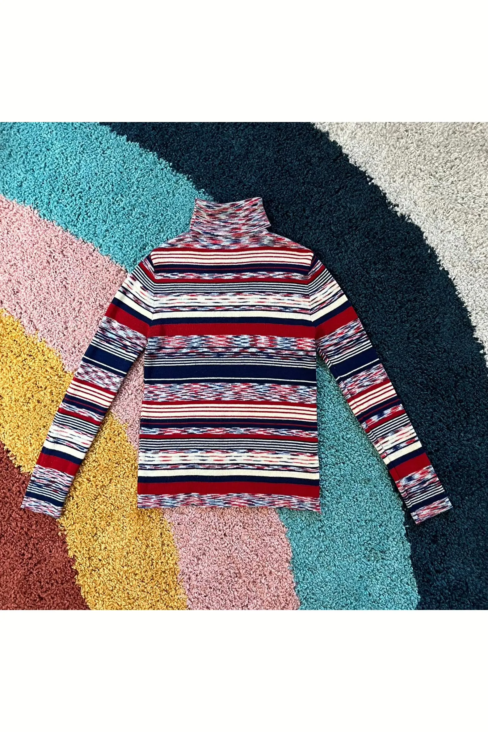 Vintage Space Dye Striped Sweater