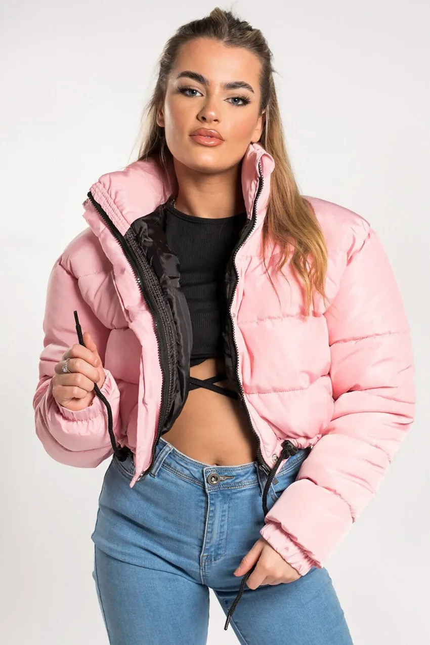 Warm Puffer Crop Top Jacket - Culture Heaven Special