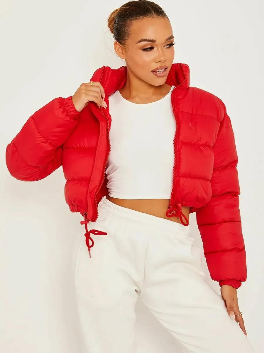 Warm Puffer Crop Top Jacket - Culture Heaven Special