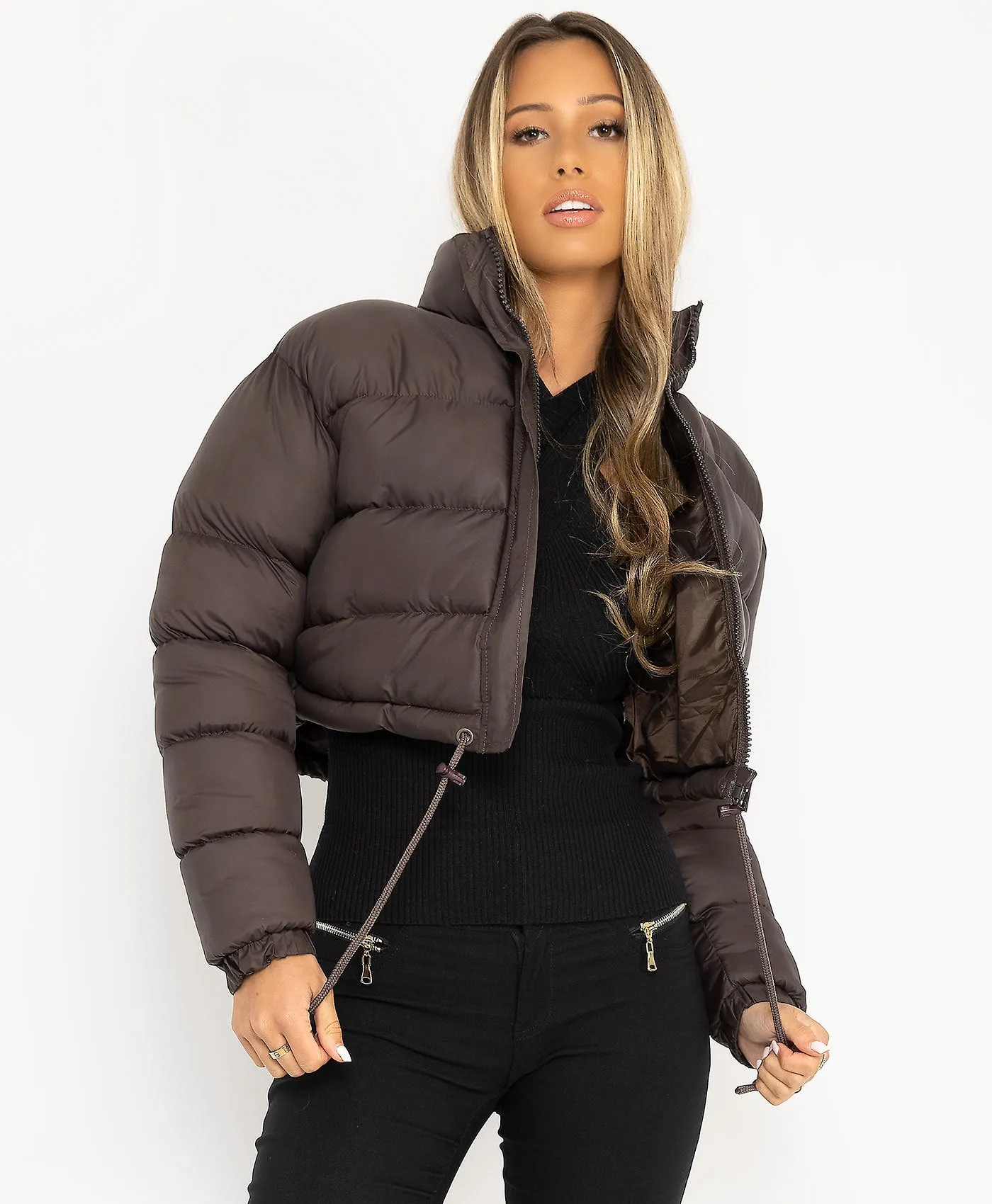 Warm Puffer Crop Top Jacket - Culture Heaven Special