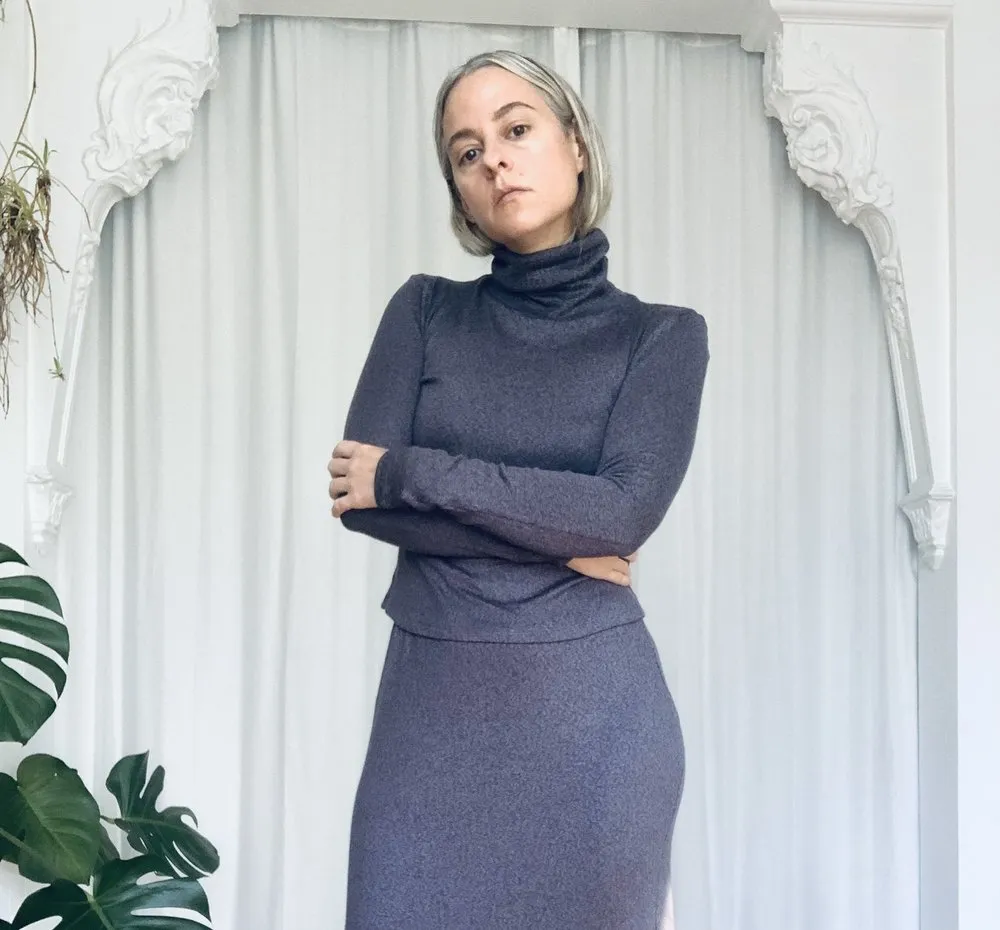 Waves of Hydra Angel '98 Knit Turtleneck (Grey)