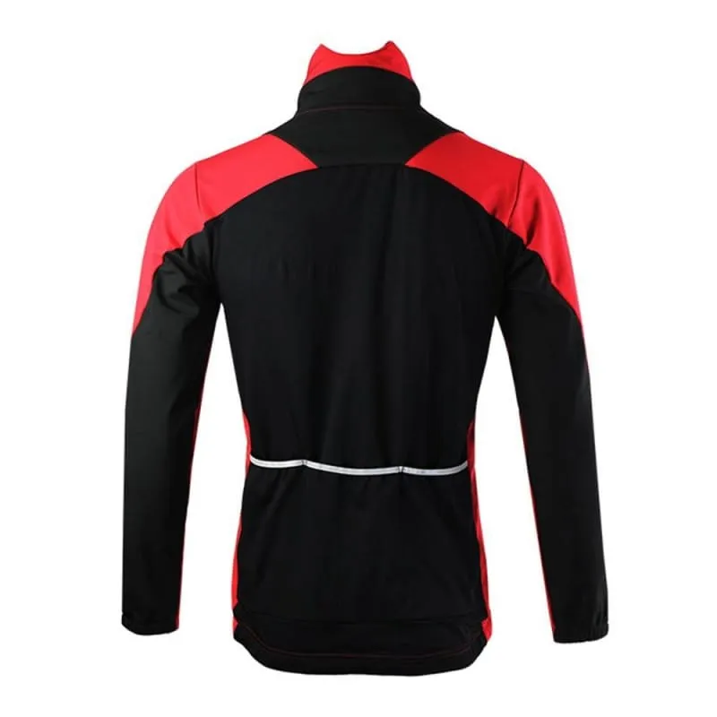 Windproof Men's Thermal Fleece Cycling Jacket