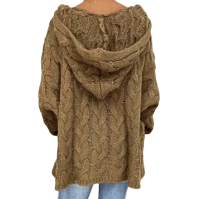 Women's Hooded Long Sleeve Sweater