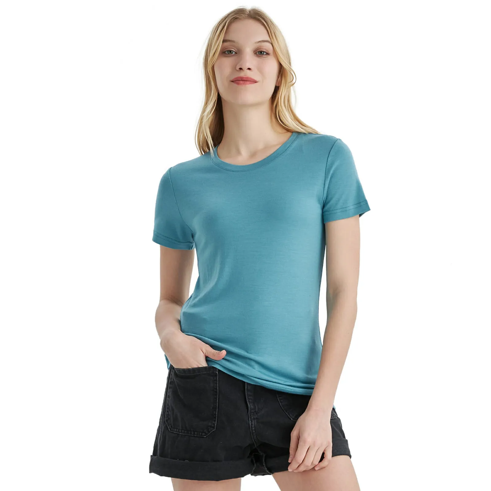 Women's Merino 170g Classic Short Sleeve T-Shirt Teal