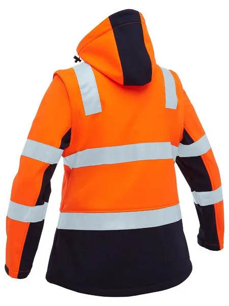 Women's Taped Two Tone Hi Vis 3-in-1 Soft Shell Jacket - BJL6078T