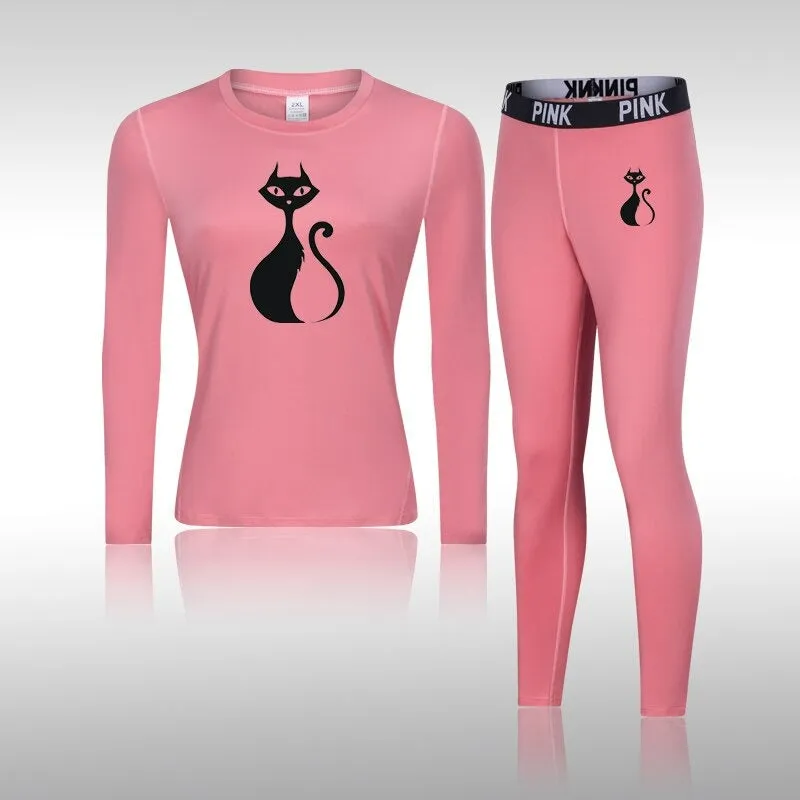 Women's Winter Compression Thermal Underwear Set