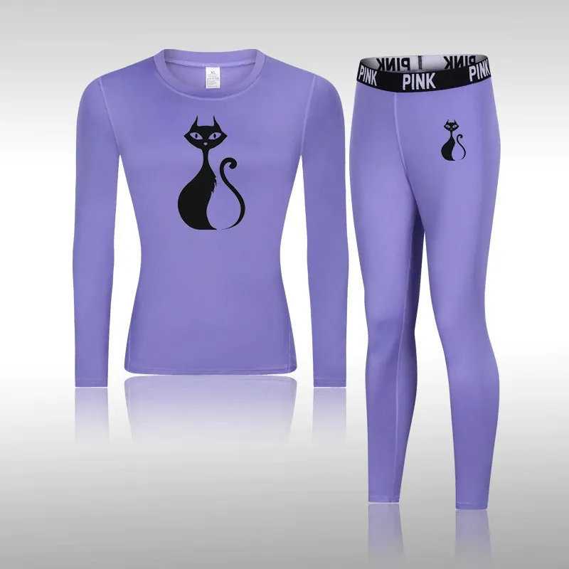 Women's Winter Compression Thermal Underwear Set