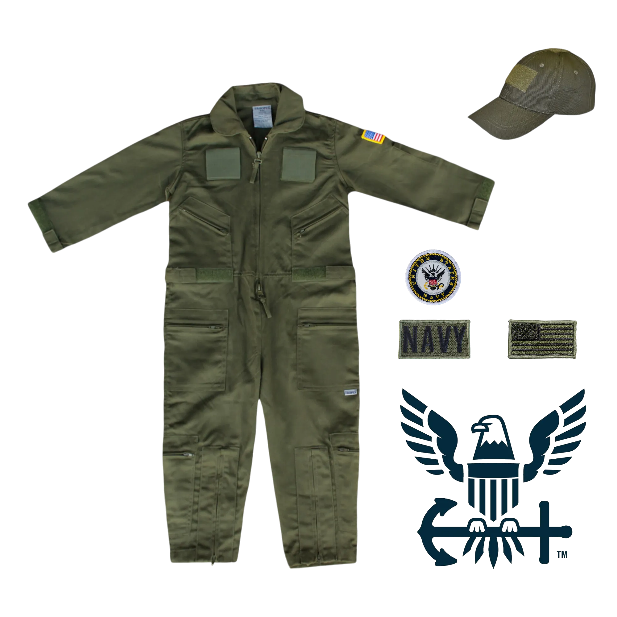 Youth U.S. Navy Flight Suit Combo